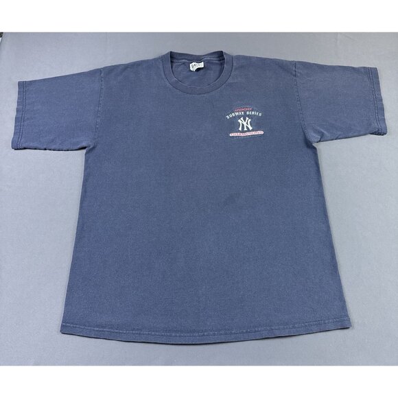 Rare Vintage Y2K New York Yankees Subway Series MLB Baseball Sun Fade Lee Sport - Picture 1 of 5